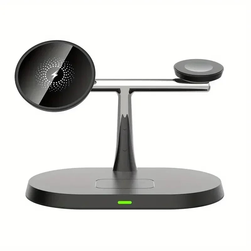 3-in-1 Magnetic Wireless Charger Stand | Fast Charging for iPhone 15/14/13/12 Pro Max, Apple Watch 9/8/7 & AirPods Pro!